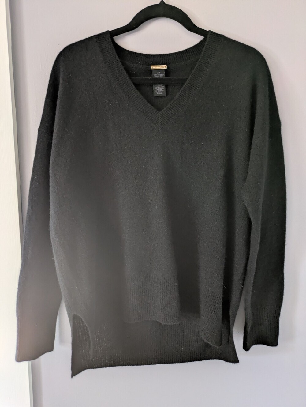 Magaschoni Cashmere Sweater Black L